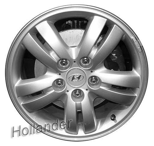 2006-2009 Hyundai Tucson 16" OEM Wheel Rim - Silver