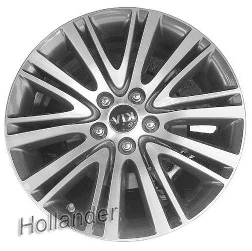 2014-2016 Kia Cadenza 18" OEM Wheel Rim - Machined Charcoal