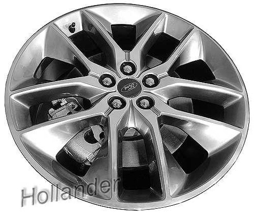 2015 Ford Edge 20" OEM Wheel Rim - Machined Silver