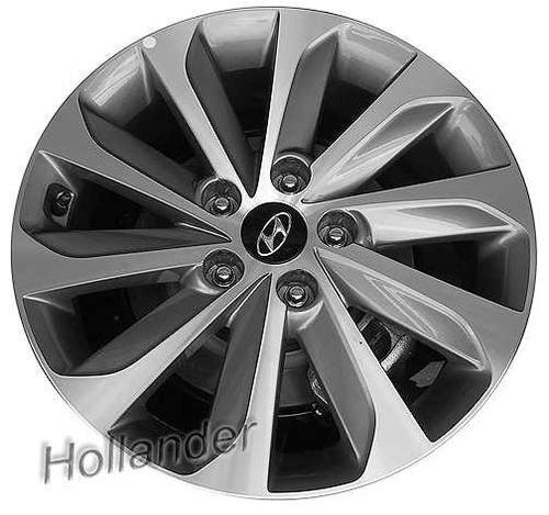 2015-2017 Hyundai Sonata 17" OEM Wheel Rim - Machined Silver