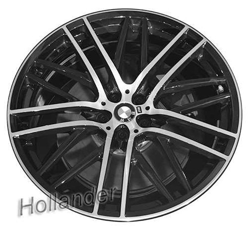 2016-2022 BMW 7 Series 21" OEM Wheel Rim - Machined Black