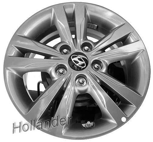 2017-2018 Hyundai Elantra 16" OEM Wheel Rim - Hypersilver