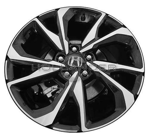 2017-2021 Honda Civic 18" OEM Wheel Rim - Machined Black