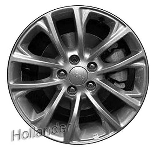 2019 Jeep Cherokee 17" OEM Wheel Rim - Silver