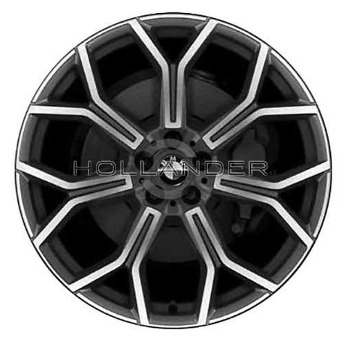2019-2025 BMW X7 21" OEM Wheel Rim - Machined Silver
