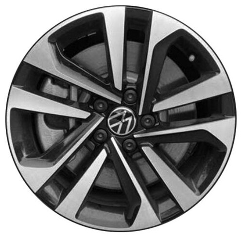 2022-2024 Volkswagen Tiguan 17" OEM Wheel Rim - Machined Black