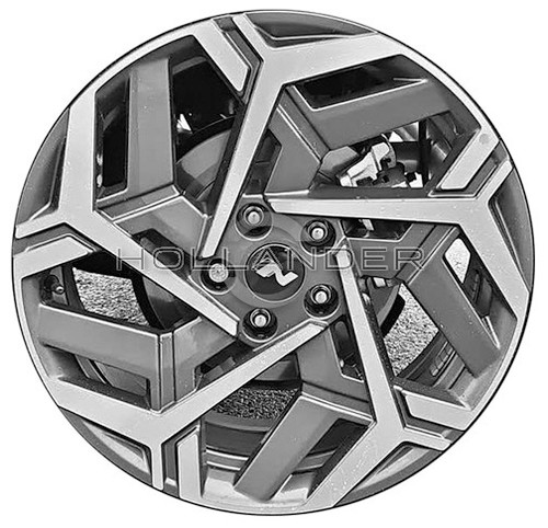 2024-2025 Hyundai Kona 19" OEM Wheel Rim - Machined Charcoal