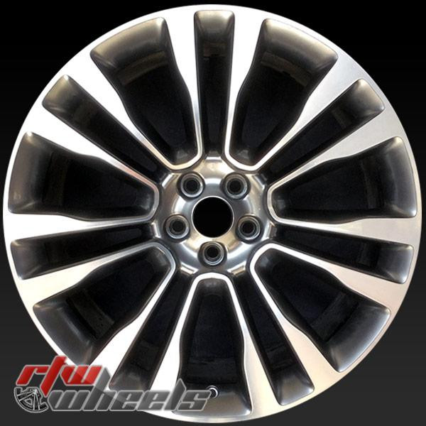 21" Lincoln MKX oem wheels machined rims 10077 part# FA1Z1007H, FA1C1007F1B, FA1CF1B