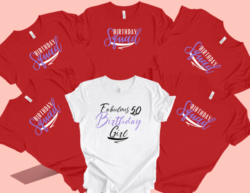 Red Birthday Squad T-Shirts