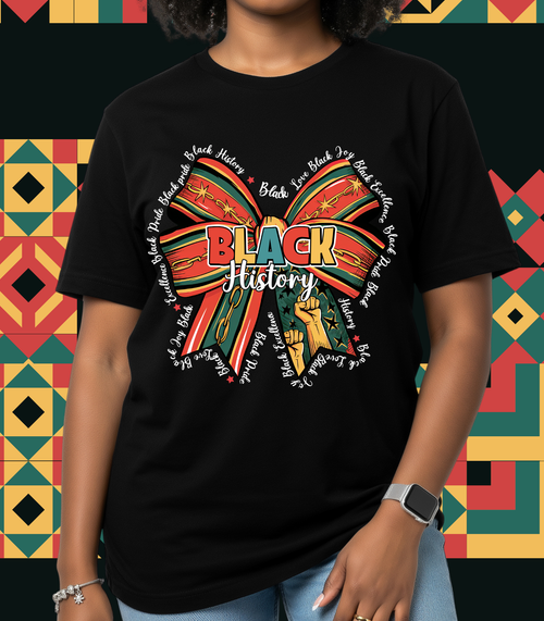Black History Month Coquette Bow