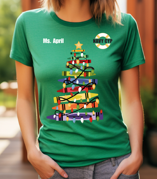 Crayon Christmas Tree Light