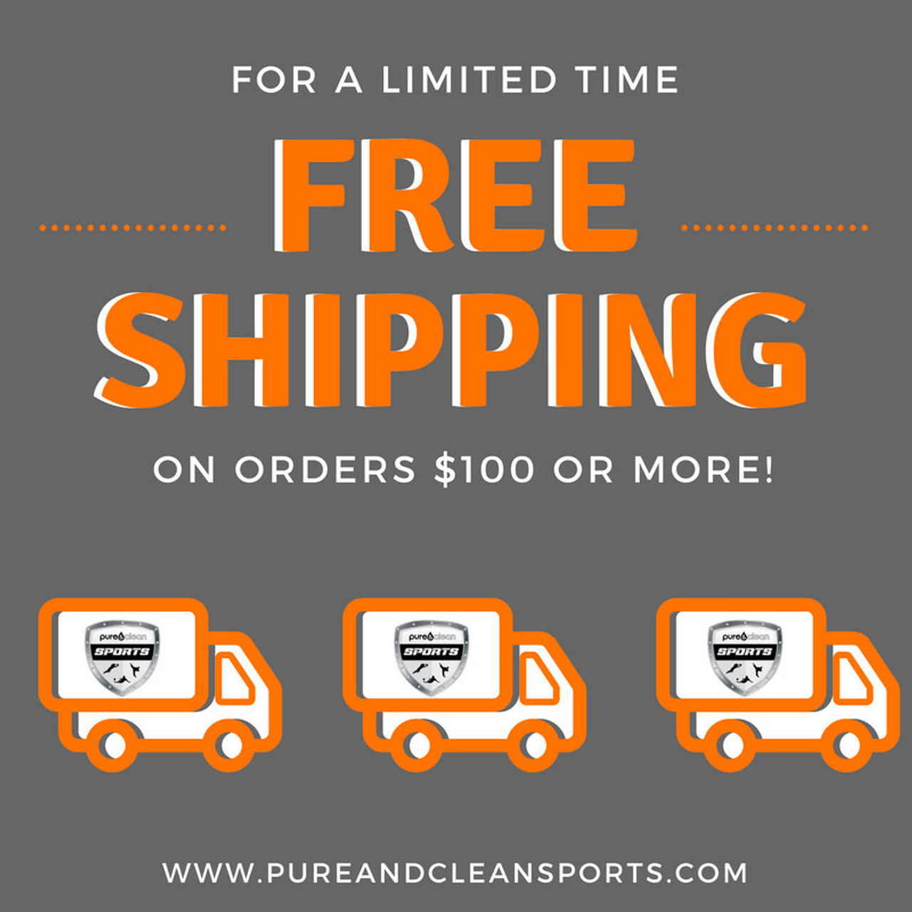 Free shipping on orders over $100 in the lower 48