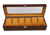 Premium Wood Watch Case (6 Slot) Display and Storage Organization Series (Pack of 12)