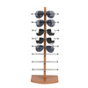 Tabletop Wood Eyewear Display Rack - Single Tower (18-Pack)