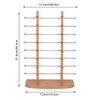 Tabletop Wood Eyewear Display Rack - Double Towers (10-Pack)