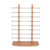 Tabletop Wood Eyewear Display Rack - Double Towers (10-Pack)