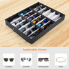 Sunglasses / Eyewears Display & Storage Case - Black - 18 Slots