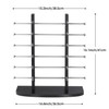 Polmart Countertop Black Wood Eyewear Display Rack - Double Towers (10-Pack)