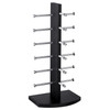 Polmart Countertop Black Wood Eyewear Display Rack - Single Towers (20-Pack)