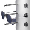 Countertop 360° Rotating Eyewear Display Rack with Mirror - Silver (40 Pair Capacity), Pack of 3