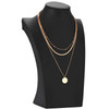 Polmart Necklace Bust - Black Leatherette (Case-Pack)