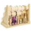 Polmart Detachable 3-Tier/Triple Bar Jewelry Display, Yellow Linen (12-Pack)