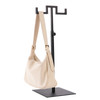 Countertop Jewelry/Scarf/Handbag 2 Arm Display Stand with Adjustable Height - Black