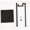 Countertop Adjustable Handbag Display Stand, Black