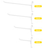 Heavy Duty Gridwall Panel Hooks, White - 96 Pack
