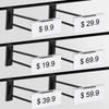 Heavy Duty Slatwall Panel Double-Bar Hooks, Black - 50 Pack