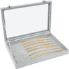 Jewelry Case, Gray Velvet (12 Pack) TZ22-G