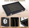 Jewelry Case, Black (12 Pack) TZ22-BL