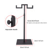Countertop Jewelry/Scarf/Handbag 2 Arm Display Stand with Adjustable Height – Black CH213BL