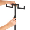 Countertop Jewelry/Scarf/Handbag 2 Arm Display Stand with Adjustable Height – Black CH213BL