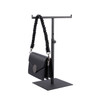 Countertop Jewelry/Scarf/Handbag T-Bar Display Stand with Adjustable Height – Black CR313BL