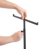 Countertop Jewelry/Scarf/Handbag T-Bar Display Stand with Adjustable Height – Black CR313BL