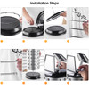 Countertop 360° Rotating Eyewear Display Rack with Mirror – Silver ED303