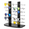 Countertop Black Wood Eyewear Display Rack – Double Towers  ED2020-12