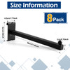 12" Ball-End Heavy Duty Gridwall Panel Hook, Black – 8 Pack CE09BL-12