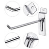 Heavy Duty Slatwall Panel Hooks, Silver-CB033