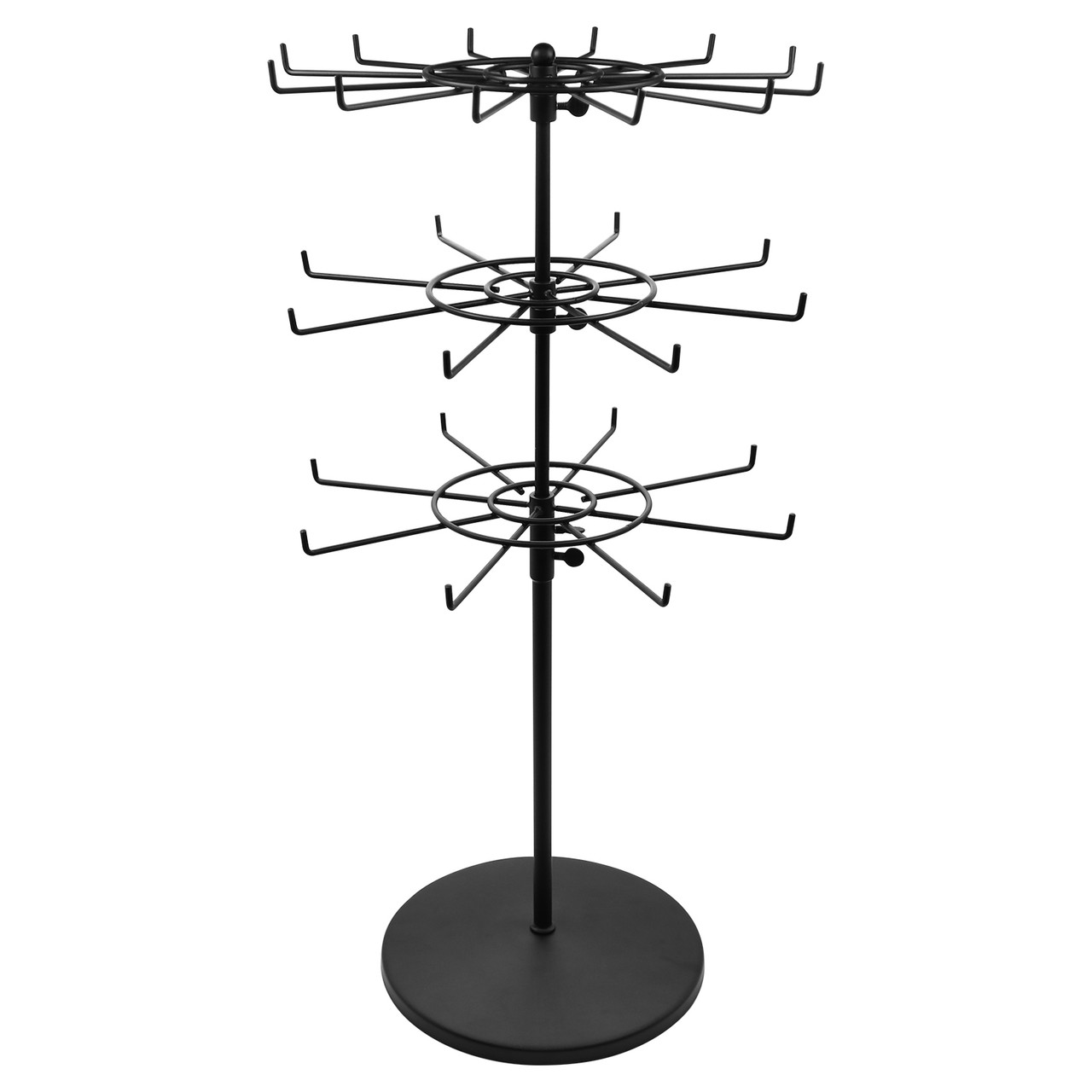 Rotating Display Stand With Acrylic Pockets - Wire Displays : Wire