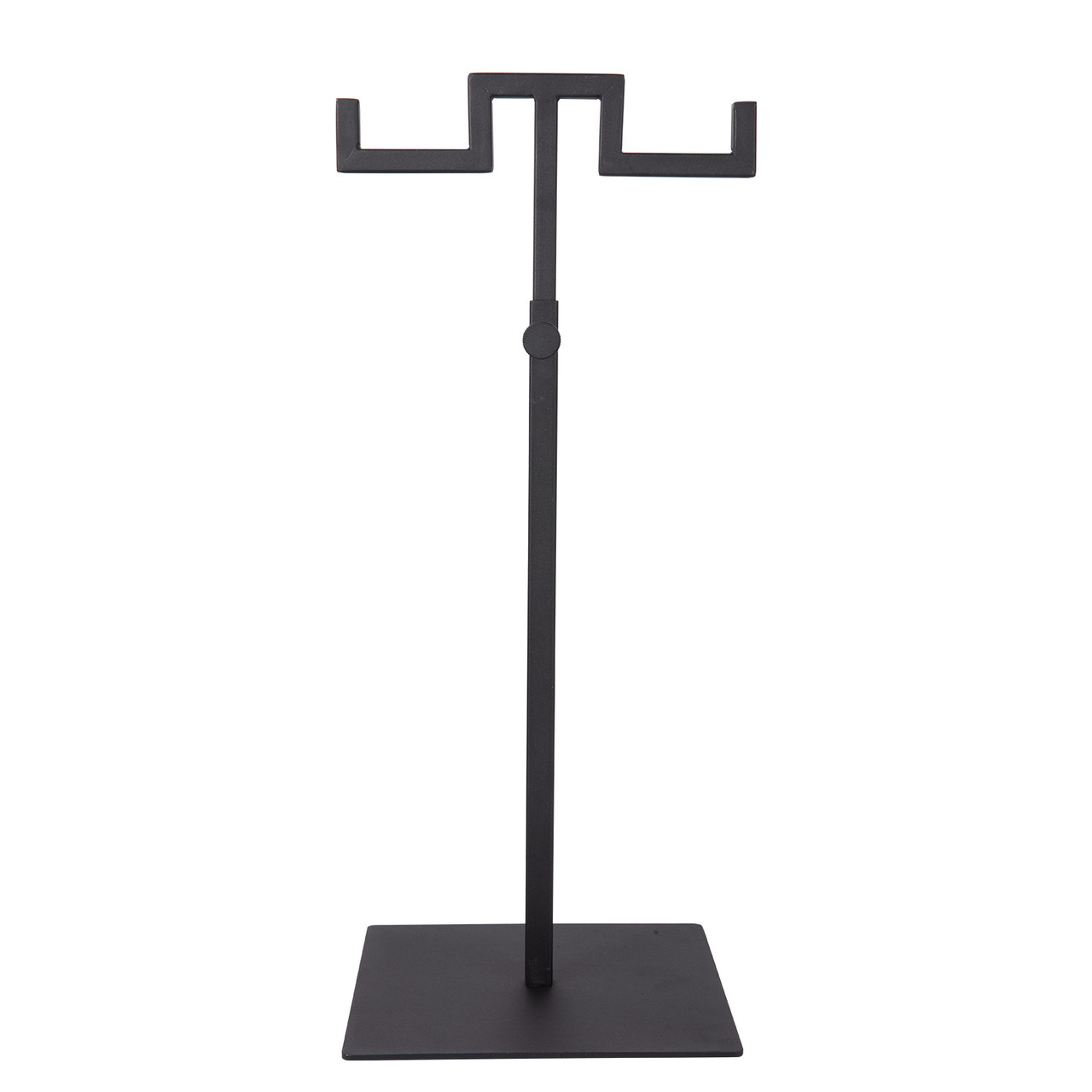 Polmart Countertop Jewelry/Scarf/Handbag 2 Arm Display Stand with  Adjustable Height - Black (12-Pack) 