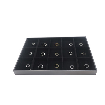 Polmart Jewelry Tray, 15-Grid (12 Pack) T24-BL-15