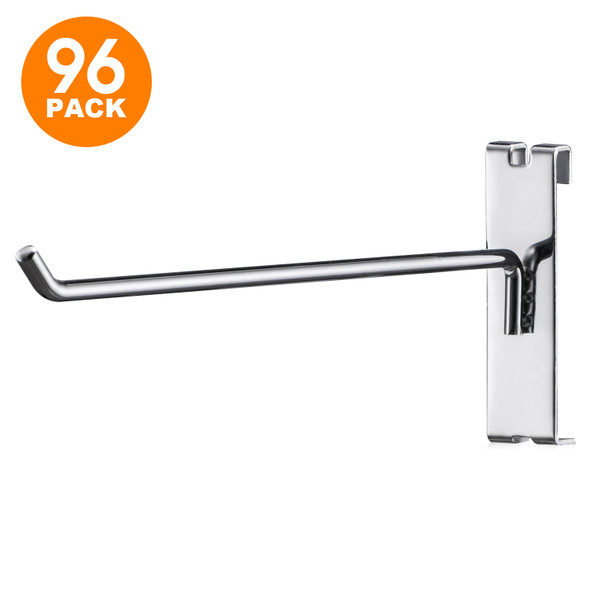 Heavy Duty Gridwall Panel Hooks, Silver – 96 Pack