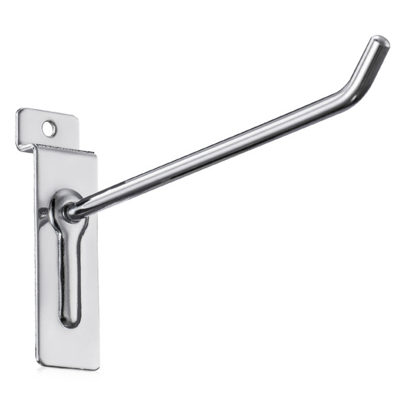 Heavy Duty Slatwall Panel Hooks, Silver