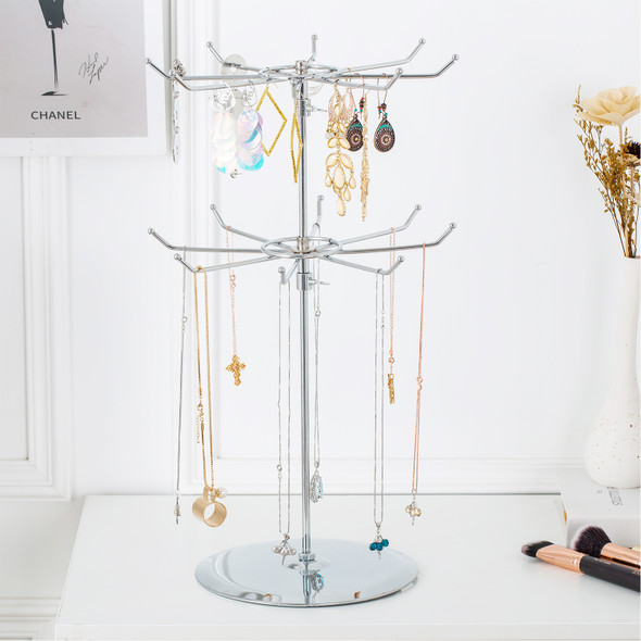 Countertop Medium Duty Two Tier Spinner Display Stand