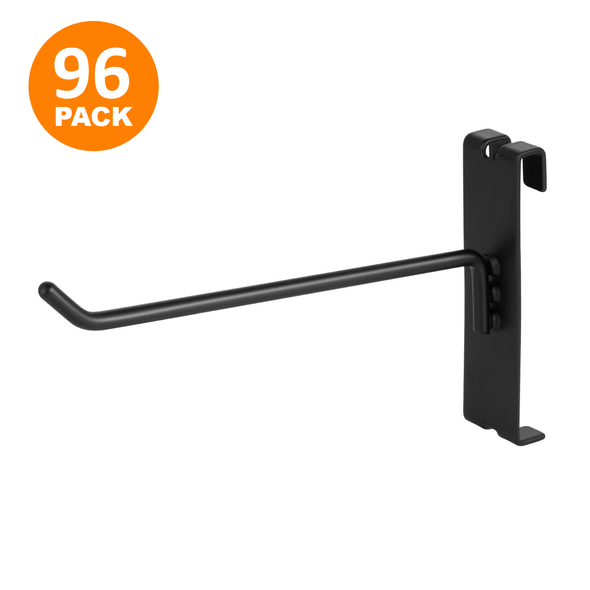 Heavy Duty Gridwall Panel Hooks, Black – 96 Pack