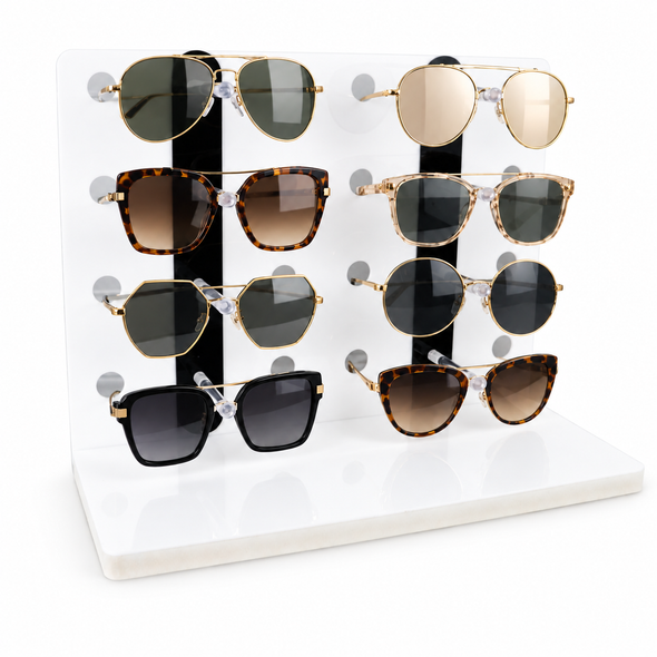 8-Pair Eyewear Display Stand ED81