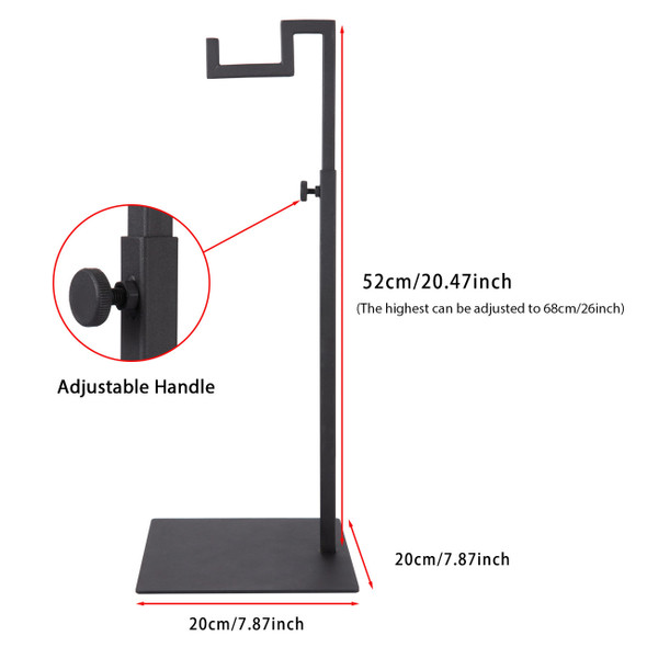 Countertop Adjustable Handbag Display Stand, Black CH013BL