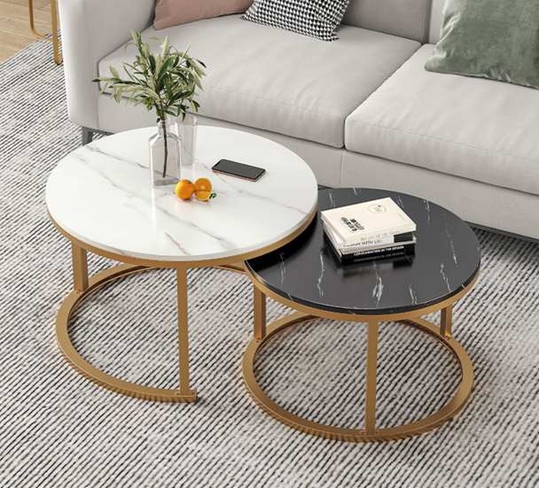 Coffee Table , Set of 2 -CT62WBL